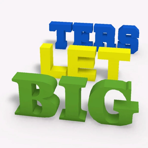 Letras grandes para montajes de fiestas en 3D con BYP3D