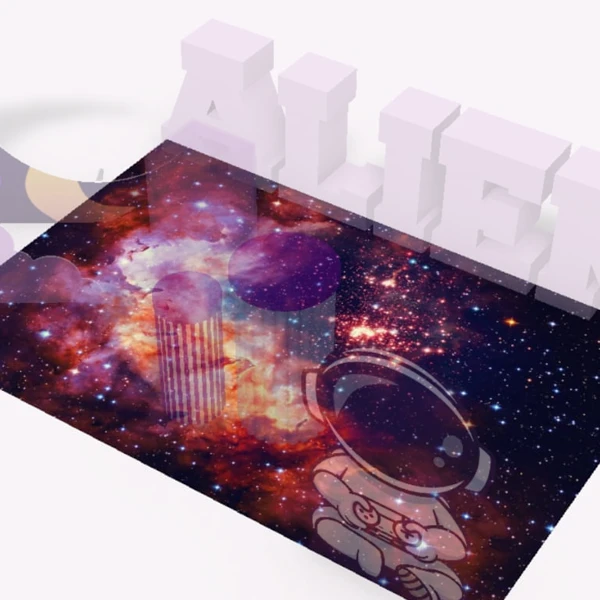 Vinilos de suelo para montajes de fiestas en 3D con BYP3D